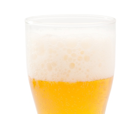 beer on white backgroundの写真素材