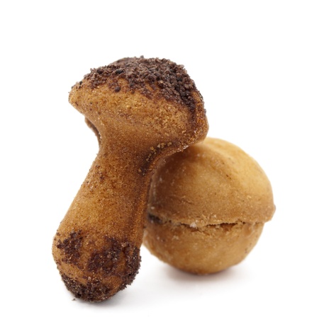 cookie  on a white backgroundの写真素材