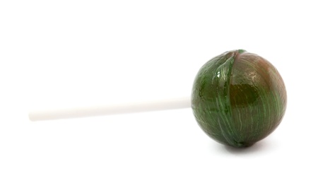 lollipop on a white backgroundの写真素材