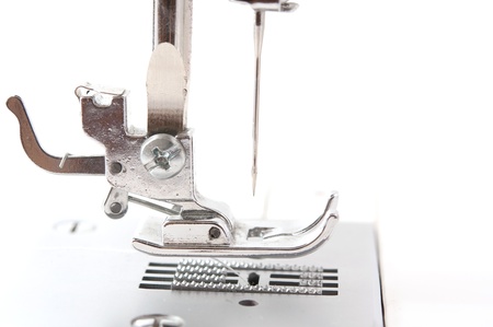 sewing machine monochrome on a white background