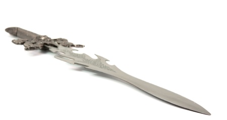 toy knight sword on a white backgroundの写真素材