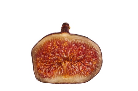 fresh figs on white background