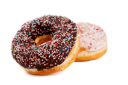 donut glaze on a white backgroundの写真素材