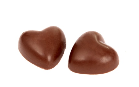 chocolate candy isolated on white backgroundの写真素材