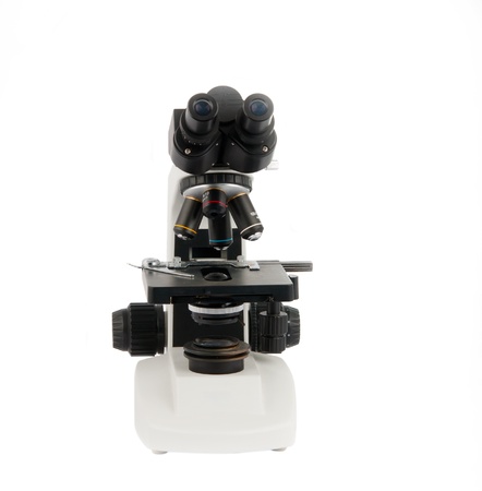 microscope isolated on white background