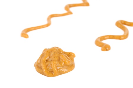 mustard isolated on white background