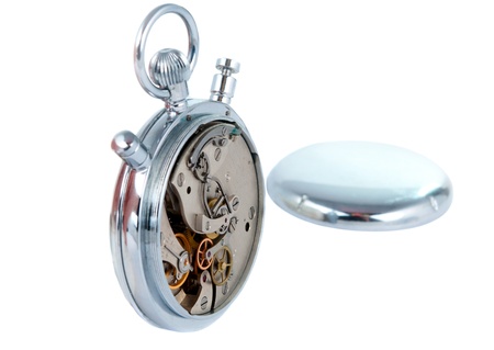 timing mechanism is isolated on a white background