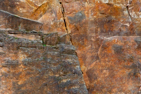 texture of the stone cliff