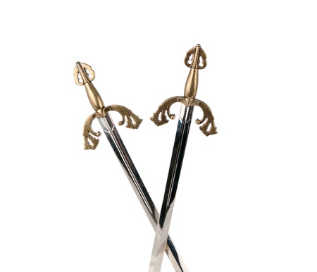sword isolated on white backgroundの写真素材