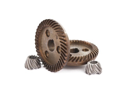metal gears Isolated on white background
