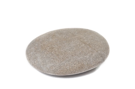 Pebbles isolated on white backgroundの写真素材
