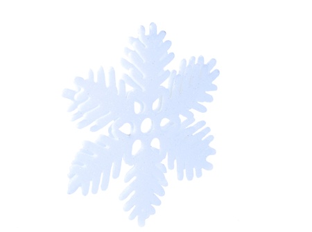 snowflake isolated on white backgroundの写真素材