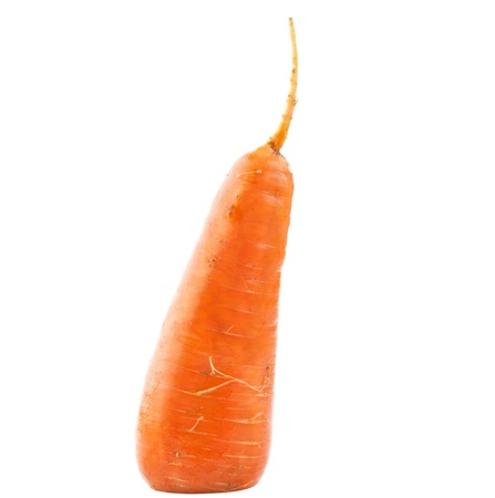 Carrots isolated on white backgroundの写真素材