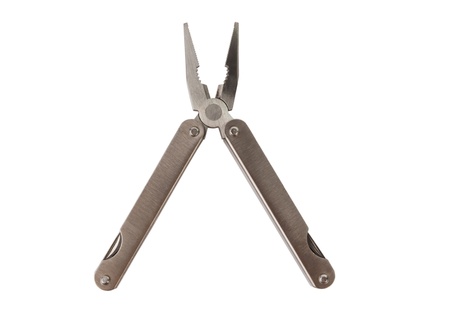 multifunctional pliers isolated on white background