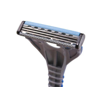shaving razor isolated on a white background