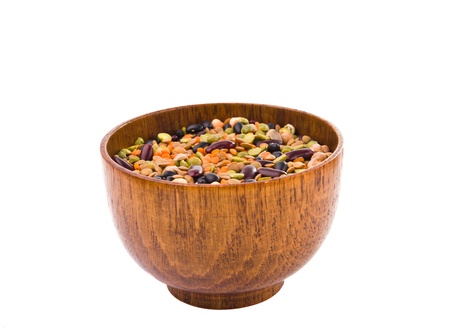 bowl of variety of legumesの写真素材