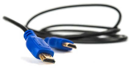 close shot of HDMI cableの写真素材