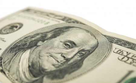 dollars isolated on white background