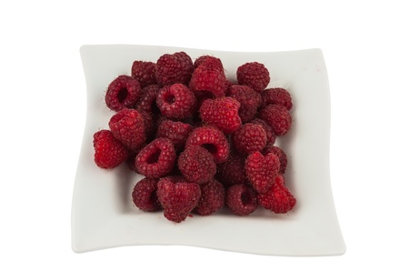 Raspberry isolated on white background