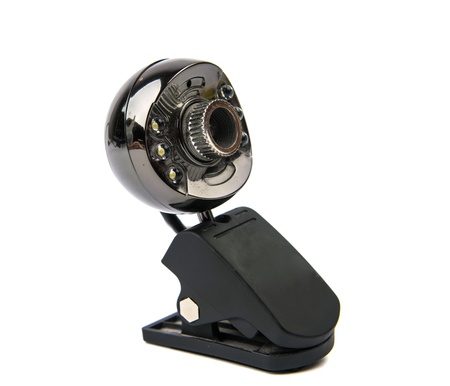 Web camera on white background