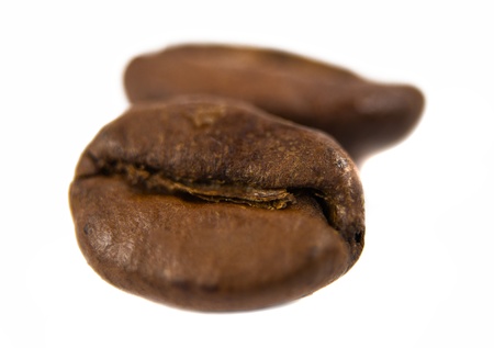 coffee beans on a white backgroundの写真素材