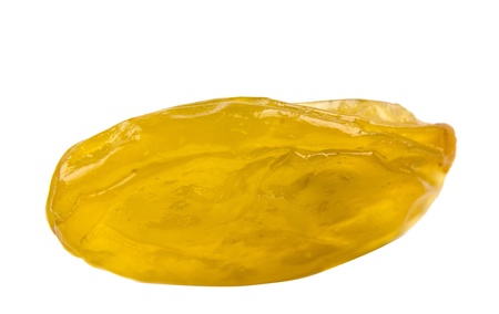 raisins close-up on white backgroundの写真素材