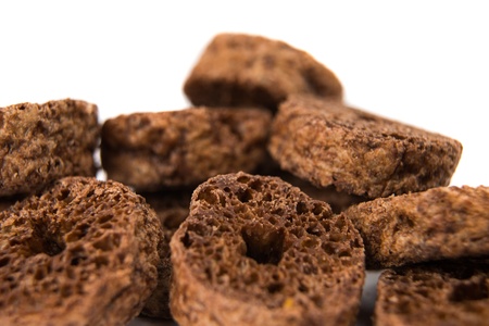 chocolate ring isolated on white background