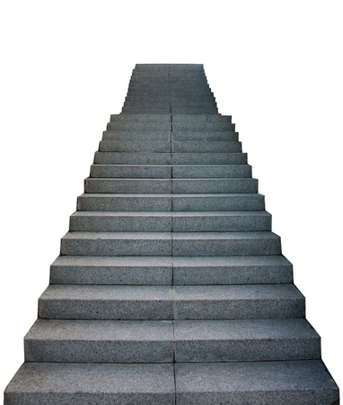 Stair Way Up On White Backgroundの写真素材