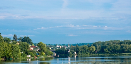 landscape of the city Vinnitsaの写真素材