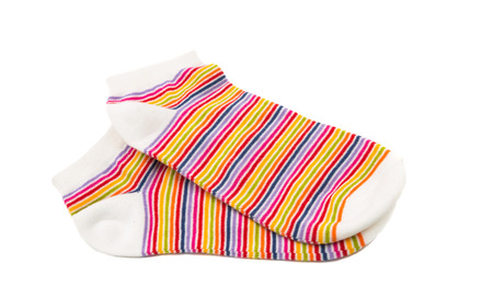 socks isolated on white backgroundの写真素材