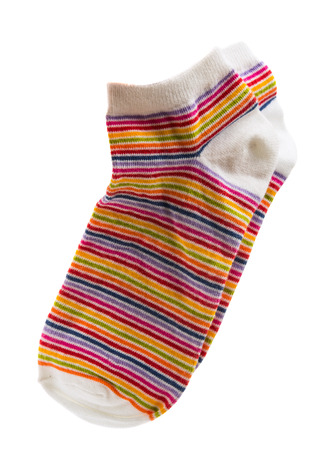 socks isolated on white backgroundの写真素材