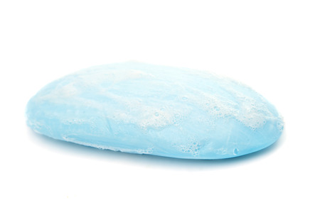 soap isolated on white backgroundの写真素材