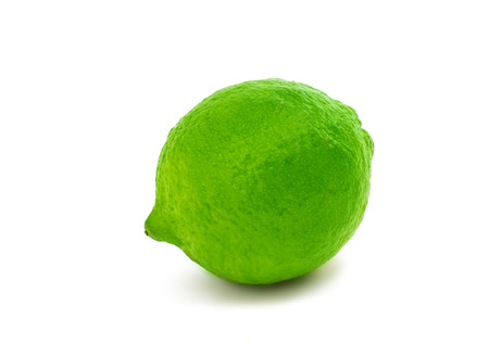 lime isolated on white backgroundの写真素材