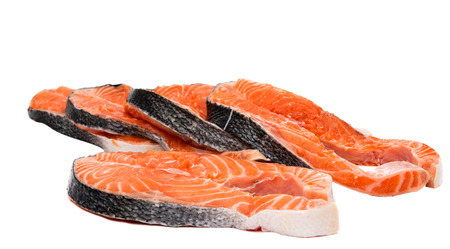 red fish on white の写真素材