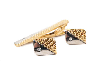 cufflinks isolated on white background
