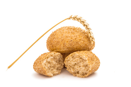  bread isolated on white backgroundの写真素材