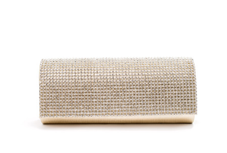 clutch bag on a white backgroundの写真素材