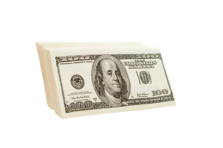 dollars isolated on white background