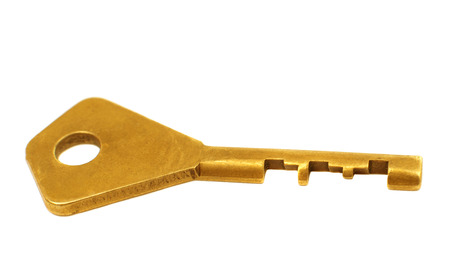 key on white backgroundの写真素材