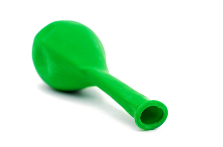 close up of balloon on white background with clipping pathの写真素材