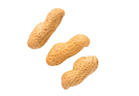 peanuts on a white background