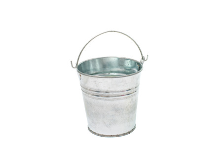 bucket on a white backgroundの写真素材