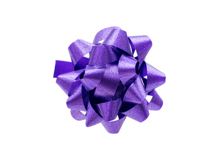 gift bow on white backgroundの写真素材