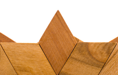 Wooden blocks stacked for seamless backgroundの写真素材