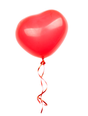 red balloon on a white の写真素材