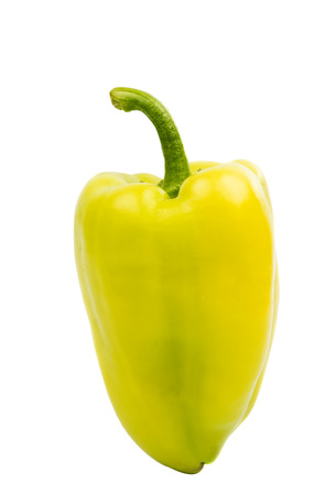 green pepper on a white backgroundの写真素材