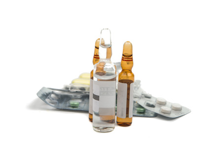 drug on a white backgroundの写真素材