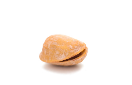 pistachio on a white backgroundの写真素材