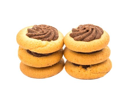 Biscuits isolated on white background