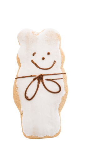 Gingerbread on a white backgroundの写真素材